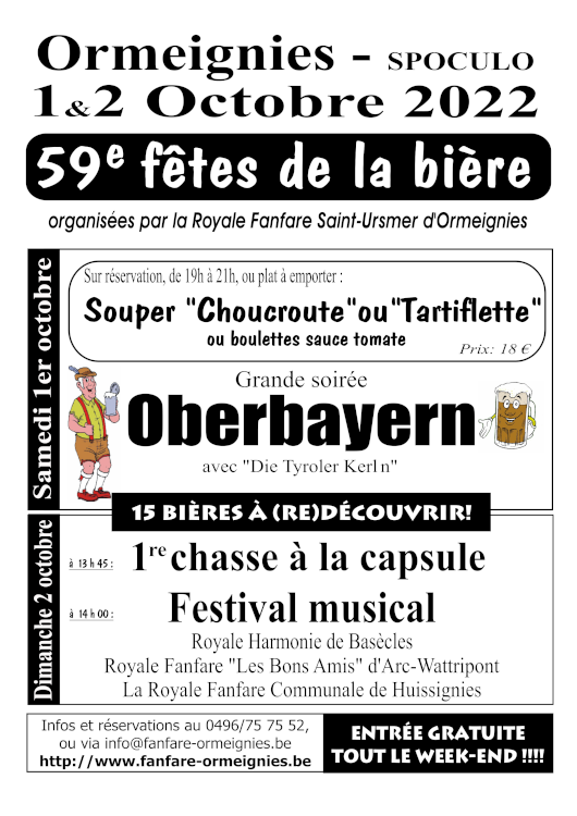 Fêtes de la Bière - Ormeignies - Bon Berger Ath